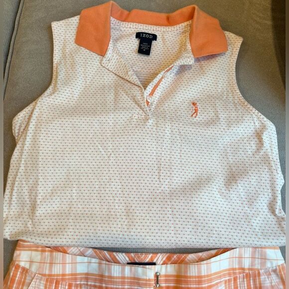 Vintage Izod top and Bermuda shorts w/ pockets. - Picture 5 of 10